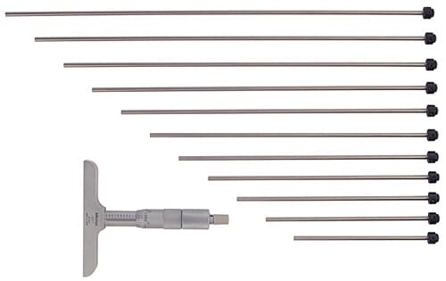 Mitutoyo Depth Micrometer 0-300mm x 100mm Base