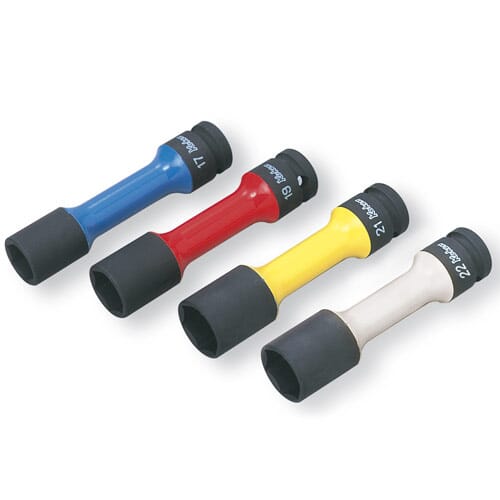 Koken 14145PM Impact Thin Walled Wheel Nut Socket 1/2"Dr 22mm (for Alloy Wheels) White