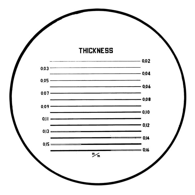 Mitutoyo Optional Reticle to suit 183 Series Pocket Comparators