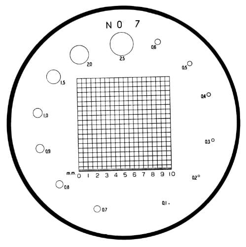 Mitutoyo Optional Reticle to suit 183 Series Pocket Comparators