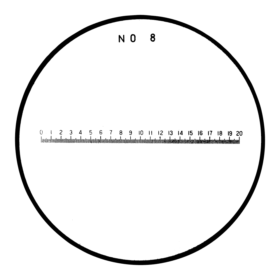 Mitutoyo Optional Reticle to suit 183 Series Pocket Comparators