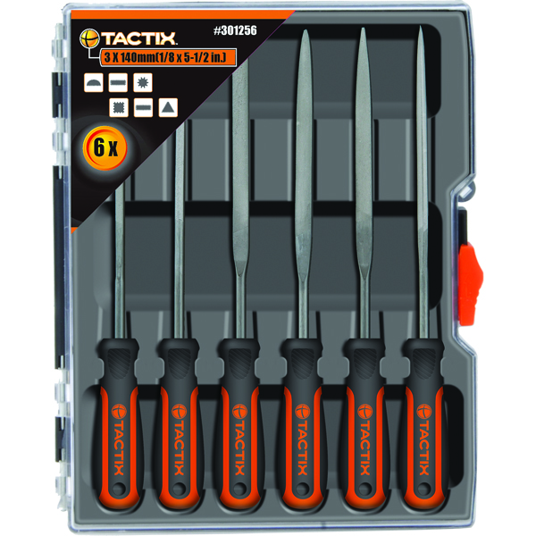 Tactix 140mm Needle File Set 6pc