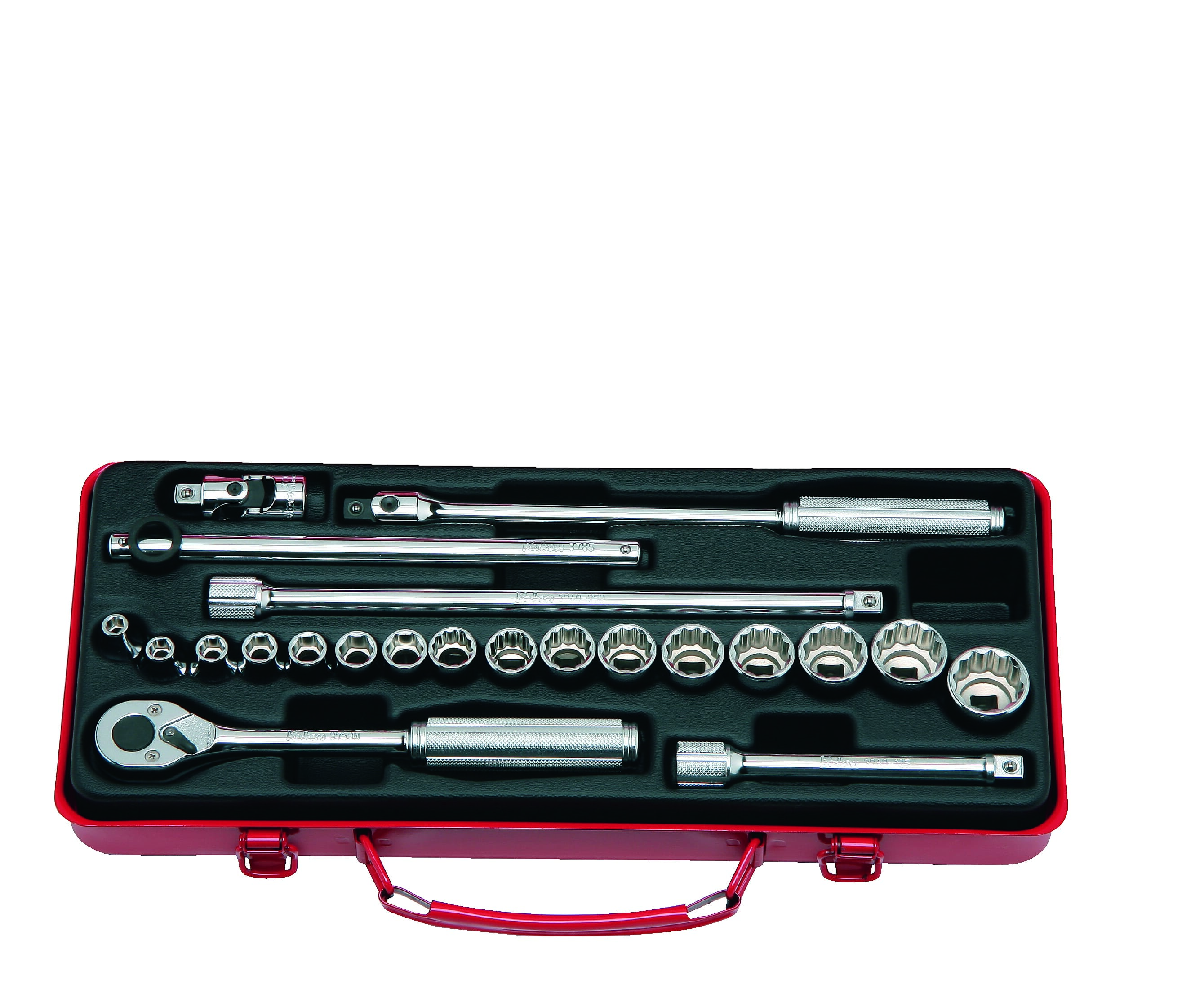 Koken 3210M Socket Set 6 & 12pt 22pc 3/8"Dr 6pt 6-12mm & 12pt 13-22mm