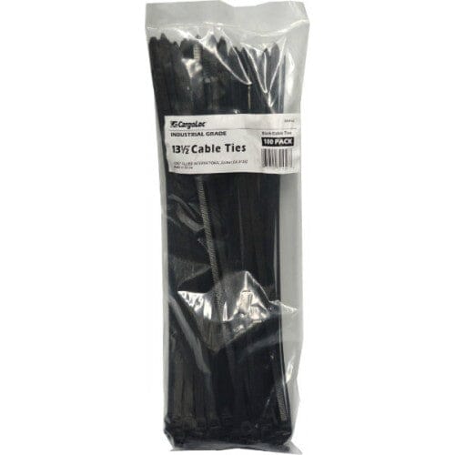 Cargoloc Cable Ties Black 100-pce 120lb Capacity #32456 335mm
