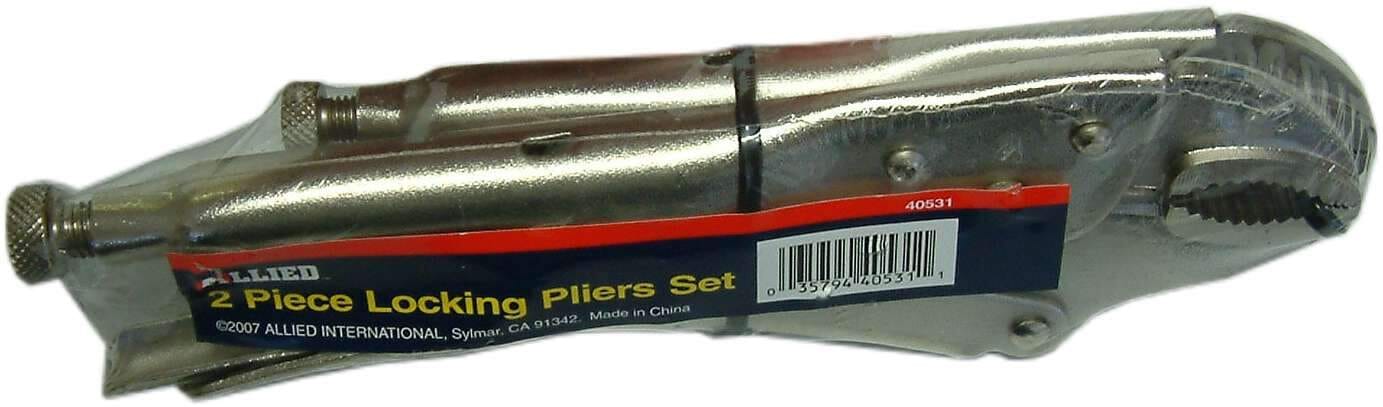 Allied Locking Plier Set 2-pce  #40531