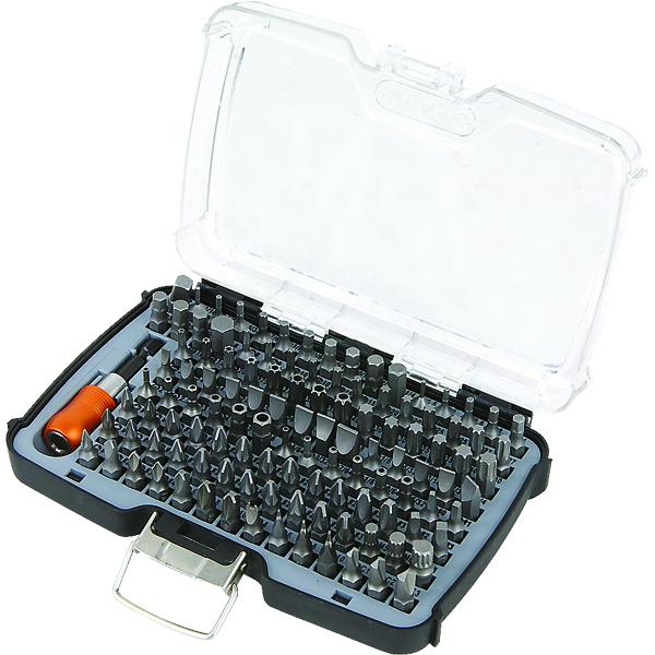 Tactix 117pc Master 1/4in Cr-V Bits Set
