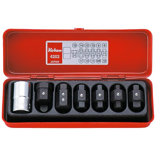Koken 4202 Drain Plug Key Set 7pc 1/2"Dr