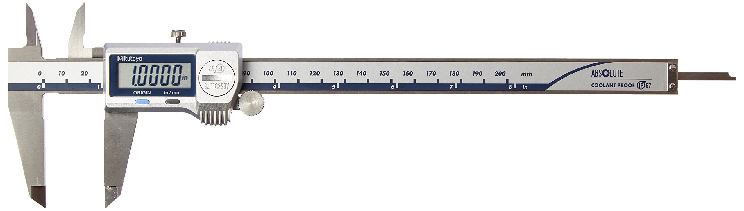 Mitutoyo Digimatic Caliper 8"/200mm x .0005" / 0.01mm Coolant Proof with Data Output