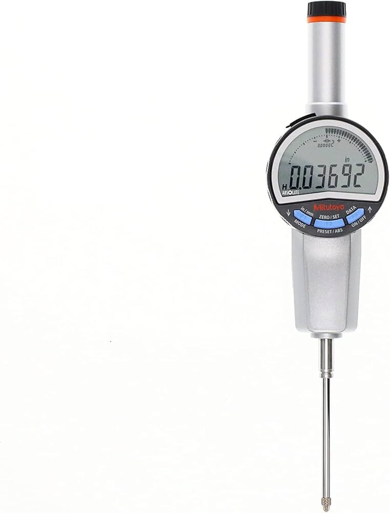 Mitutoyo Digimatic Indicator ID-CNX 50mm/2.0" x 0.0005mm/.00002" (Selectable) with Flat Back