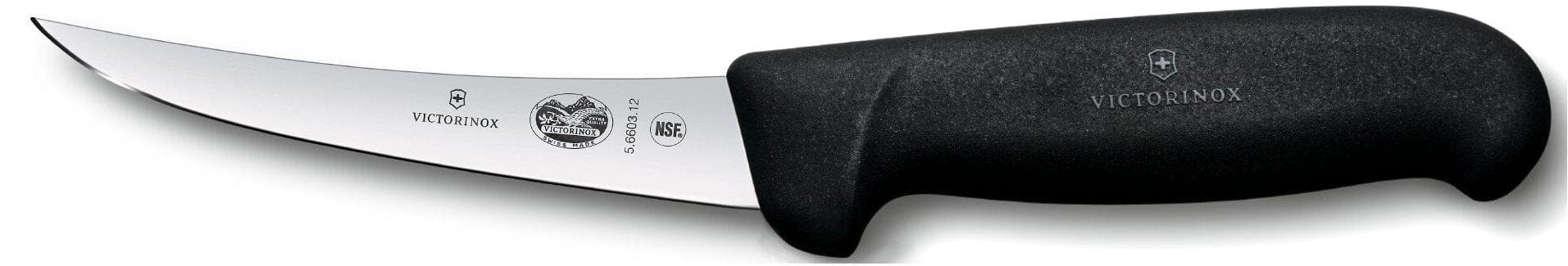 Victorinox Boning Knife 5.6603.12cm Curved Blade Black Handle