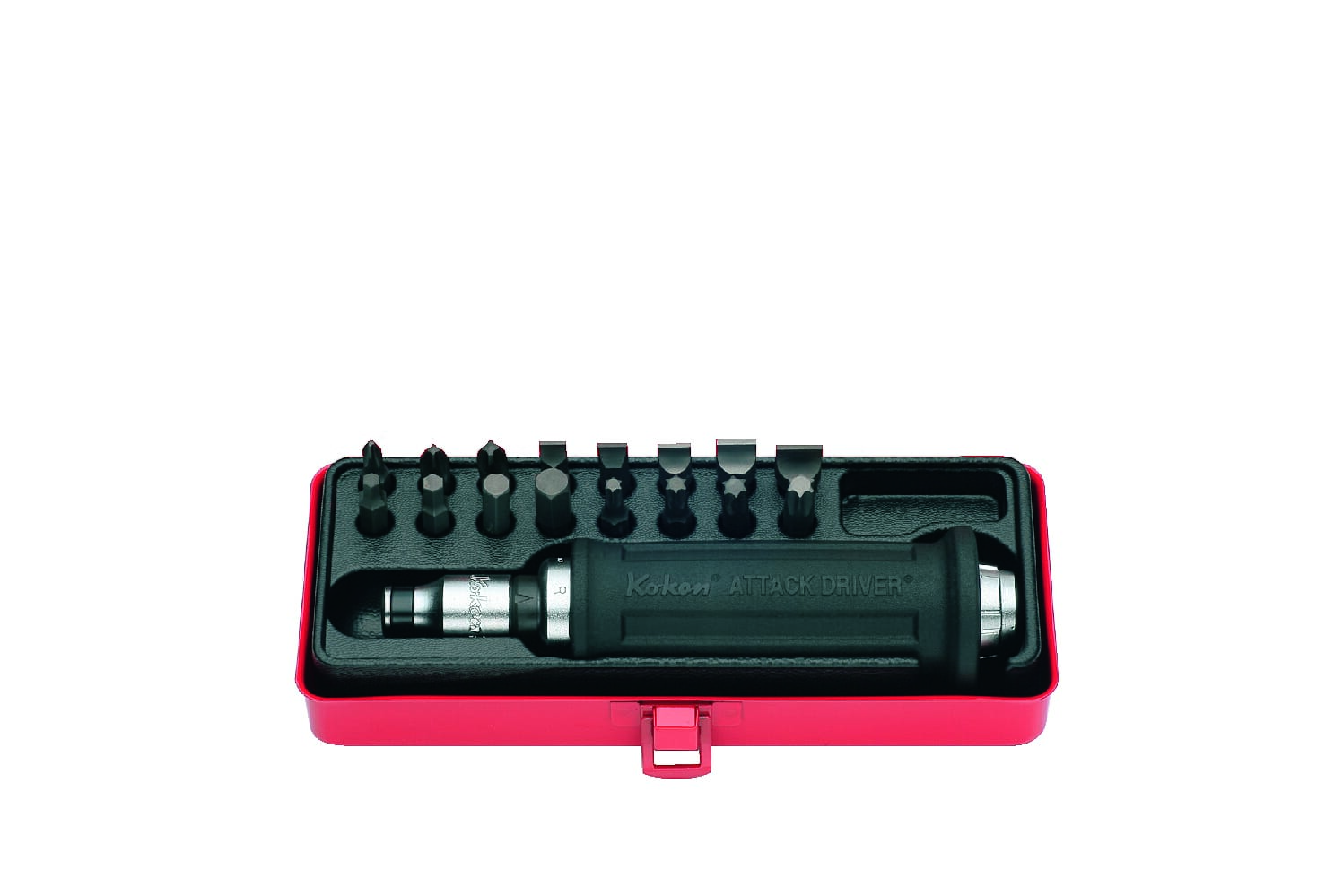 Koken AG112H Attack Driver Rubber Grip Handle 18pc Set 1/2"Dr