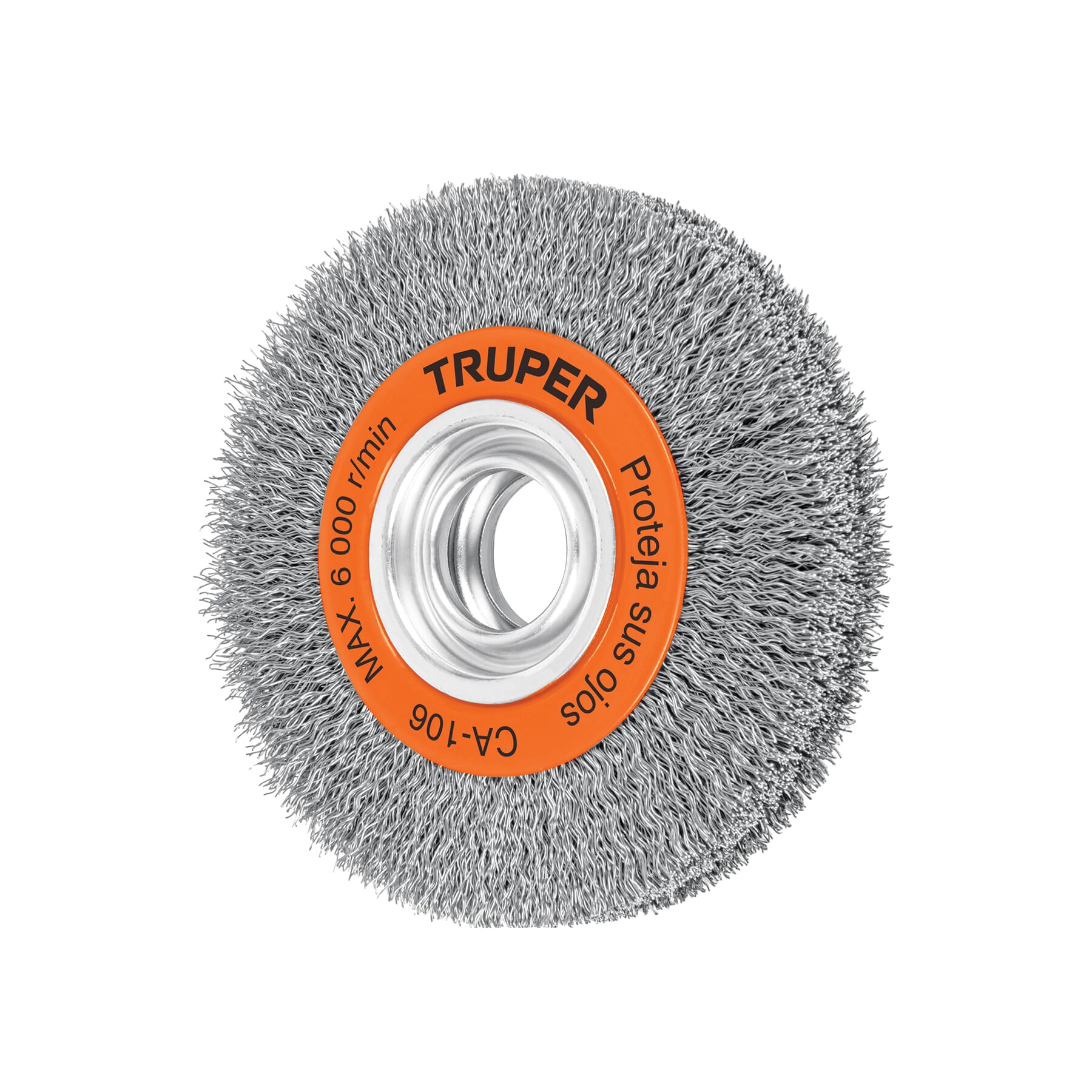 Truper Wire Wheel Brush Crimped for Bench Grinder 150mm x 32mm