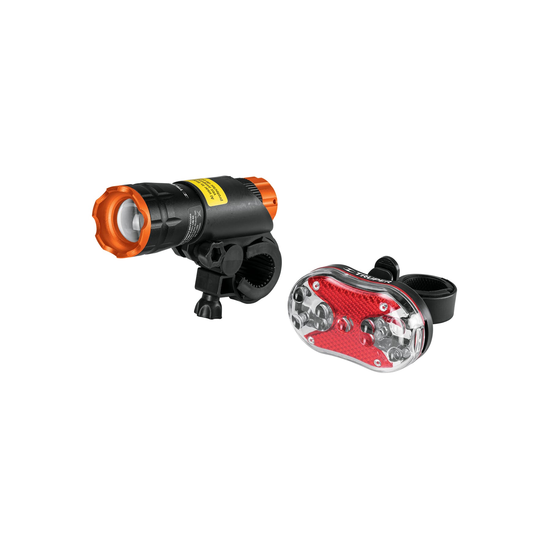 Truper BIKE LIGHTS led Front & Rear TRUPER AAA Batery Incl