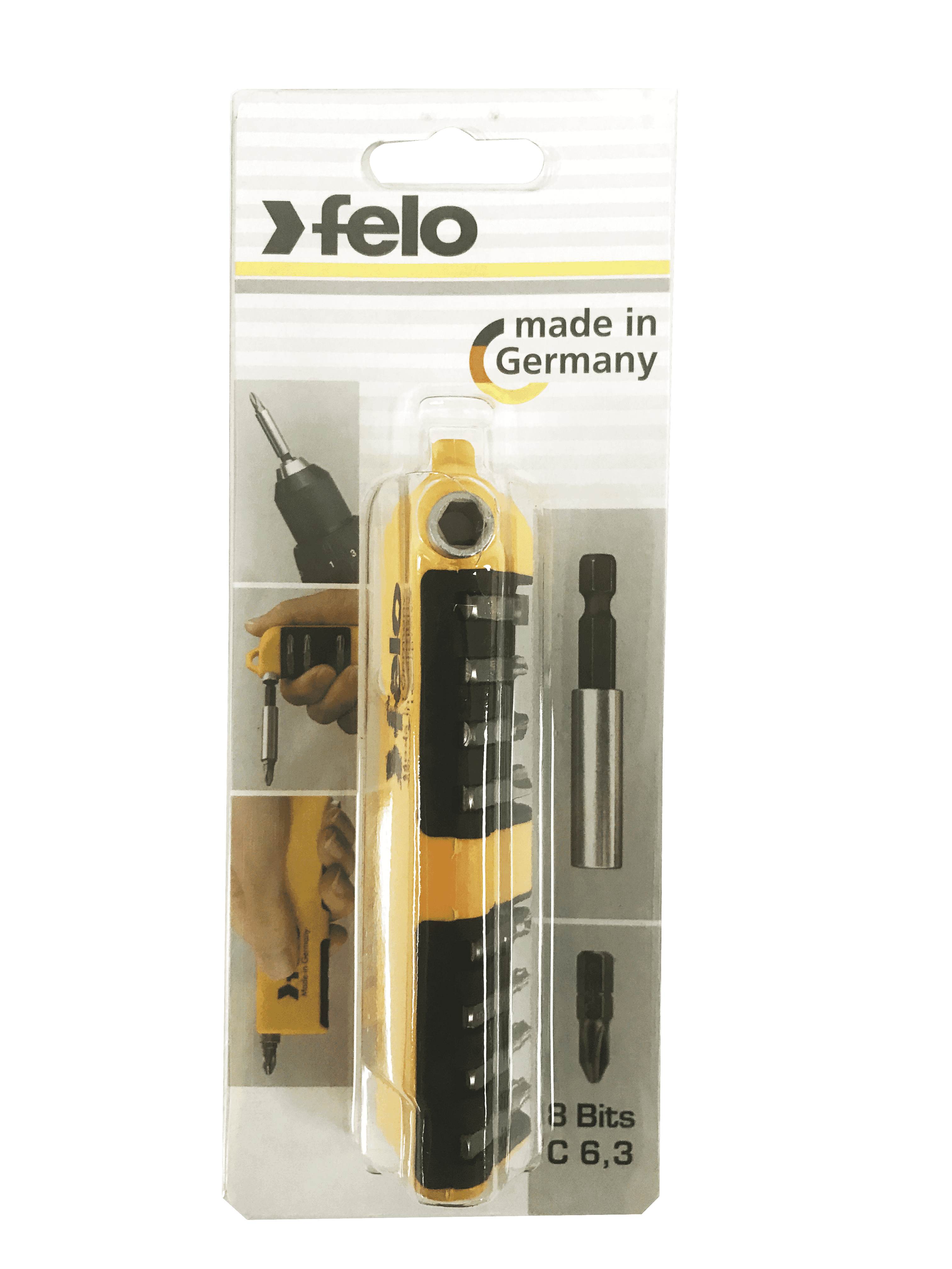 Felo Bit Set 9pc with Bit Holder and Multi-Function Case