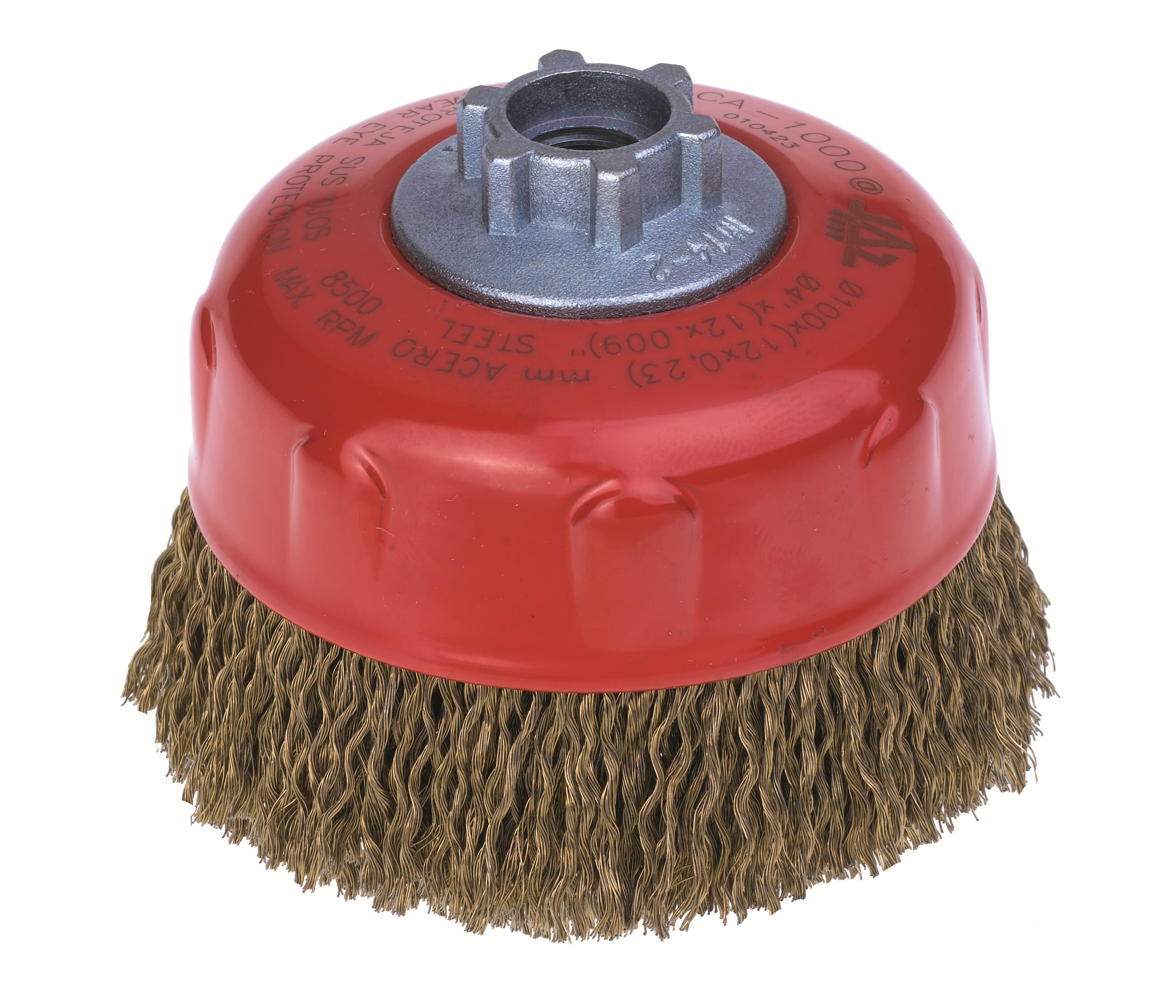 Jaz Cup Brush High Performance 125mm x 30mm x 0.23mm - M14 x 2 - Cable Crimped Wire (BRUC-125H)