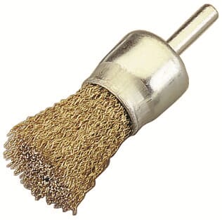 Jaz End Brush 26mm x 30mm x 0.3mm - 6mm Shank - Stainless Steel Loose (BRUE-2600S)