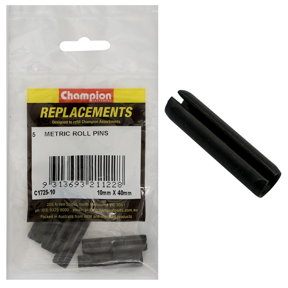 Champion 10mm x 40mm Roll Pin -5pk