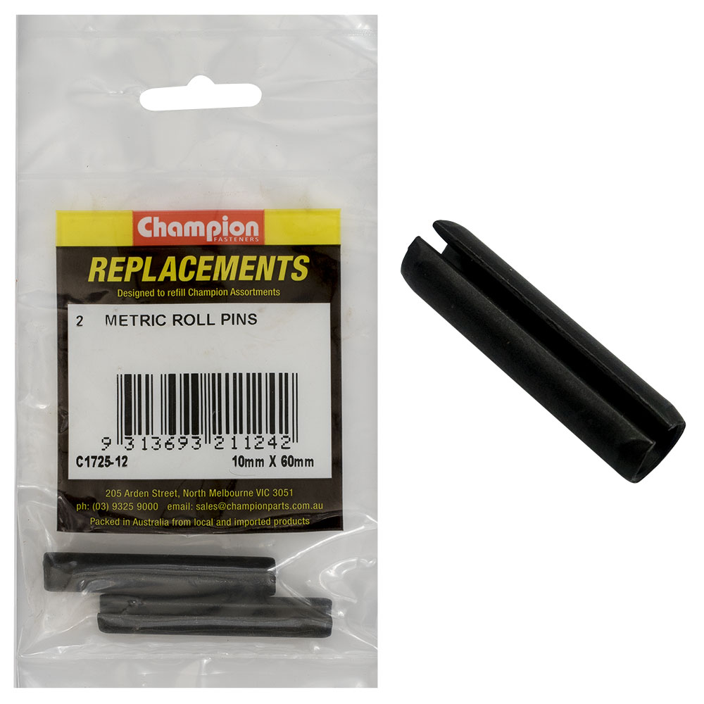 Champion 10mm x 60mm Roll Pin -2pk