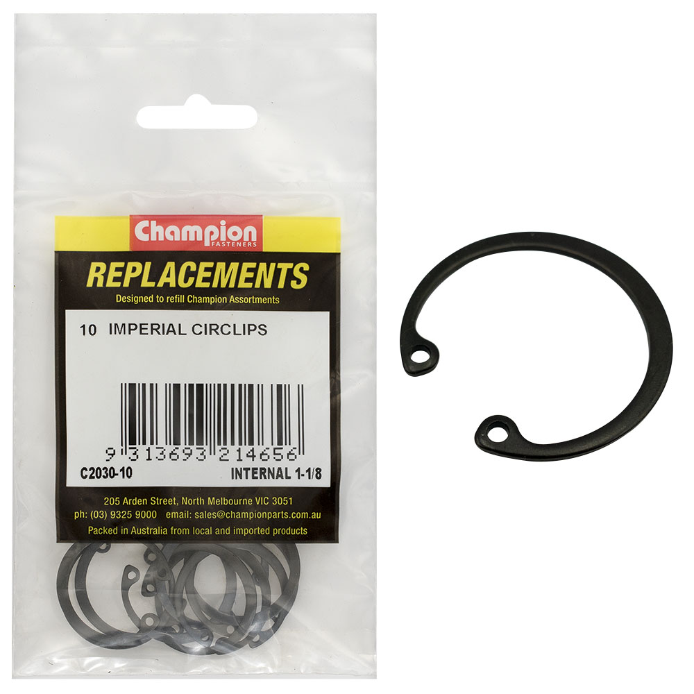 Champion 1-1/8in Imperial internal Circlip -10pk