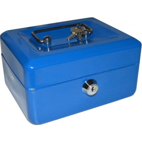 Xcel Locking Cash Box With Coin Tray 150 x 120 x 80mm