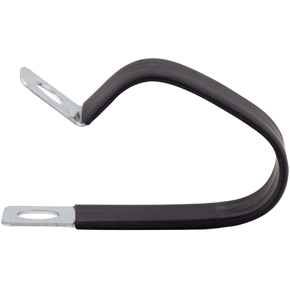 Global CC 21x19-W1 Polyolefin (PVC) Double P-Clips (50pc)