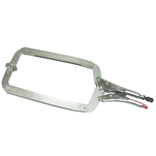 Strong Hand Locking C Clamp with Swivel Pads