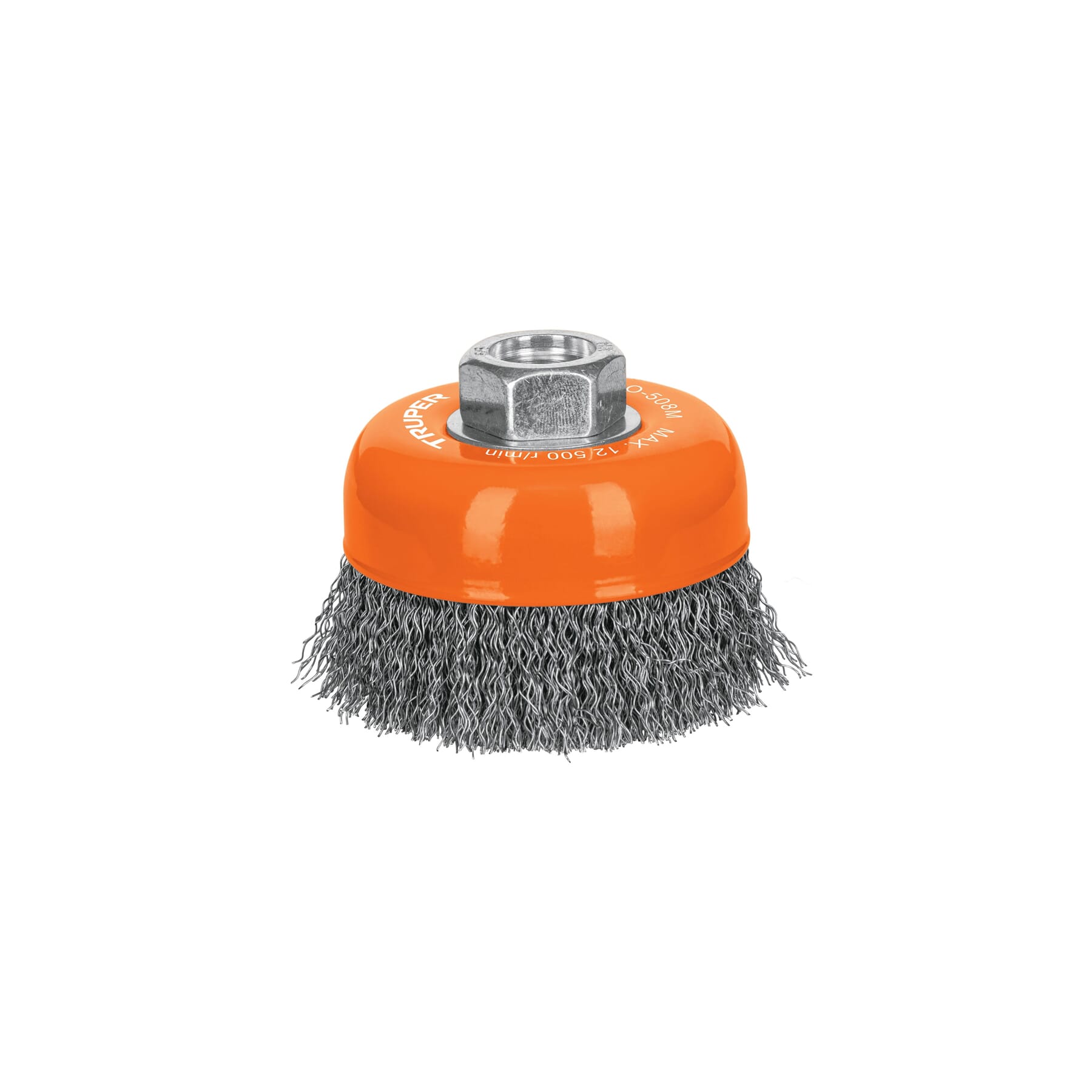 Truper Wire Cup Brush Crimped with 14mm Nut 75mm