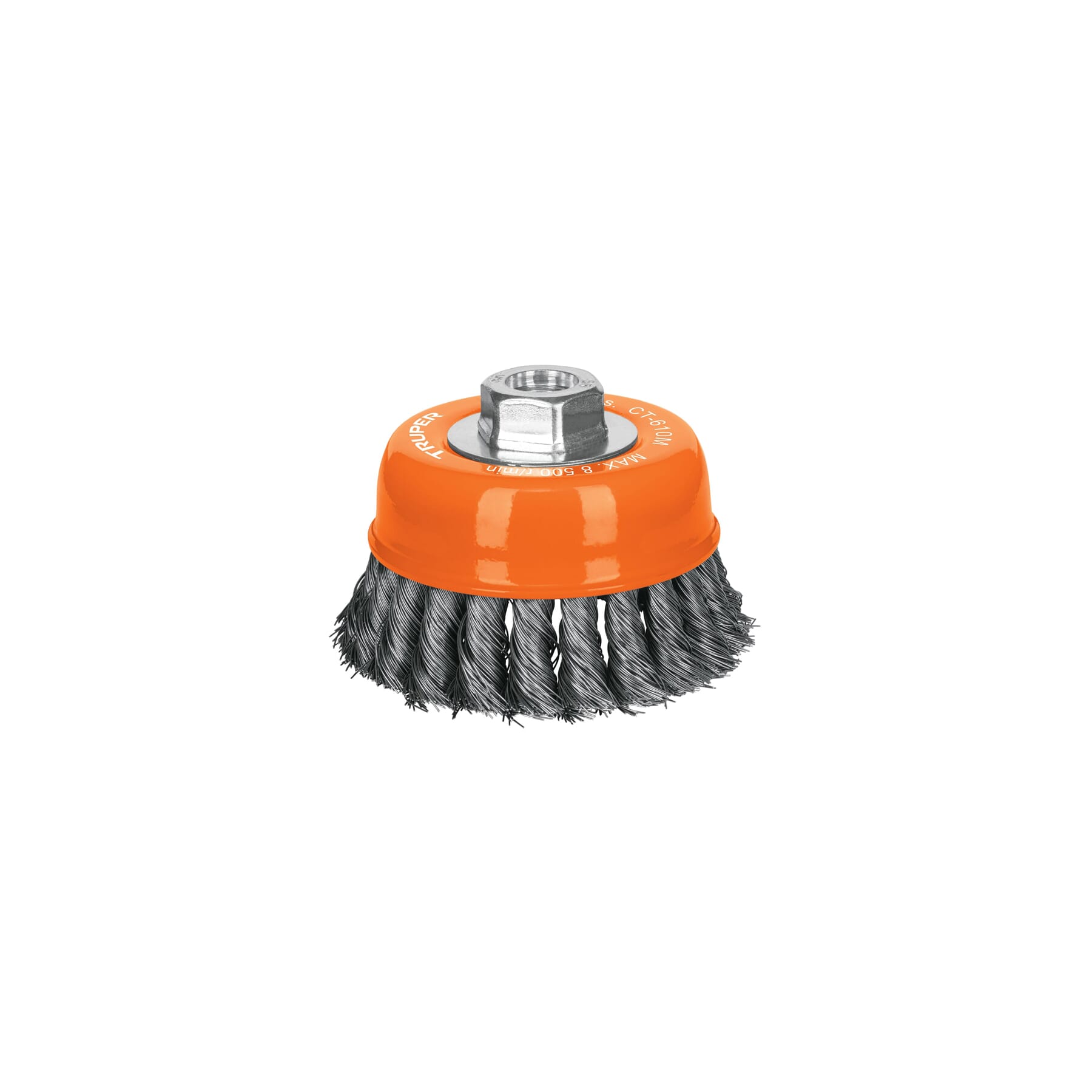 Truper Wire Cup Brush Twisted with 14mm Nut 100mm