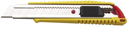NT Cutter Snap-Off Cutter 18mm Blade Auto-Lock Yellow (L-300RP)