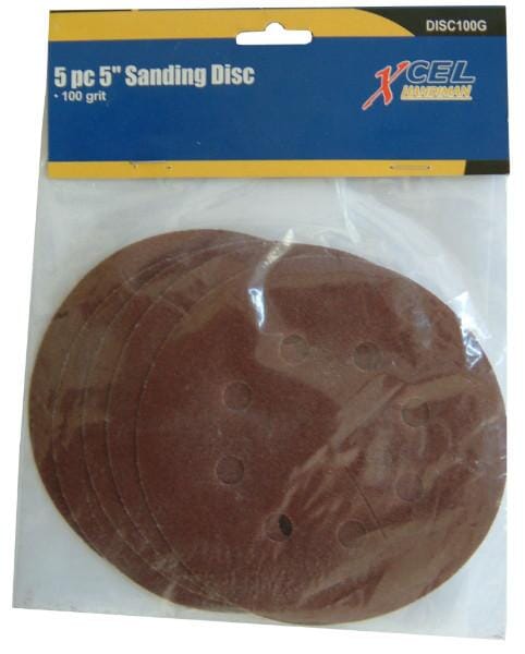 Truper Sanding Disc with Holes & Velcro Backing 125mm 5-pce 100g