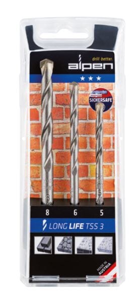 Alpen Series 700 Set  Long Life Concrete TSS3 3 pcs.