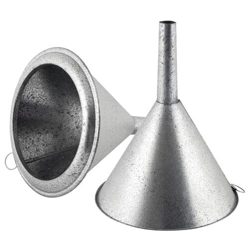 Barclay Funnel Industrial Galvanised with Gauze Strainer - Straight 200mm
