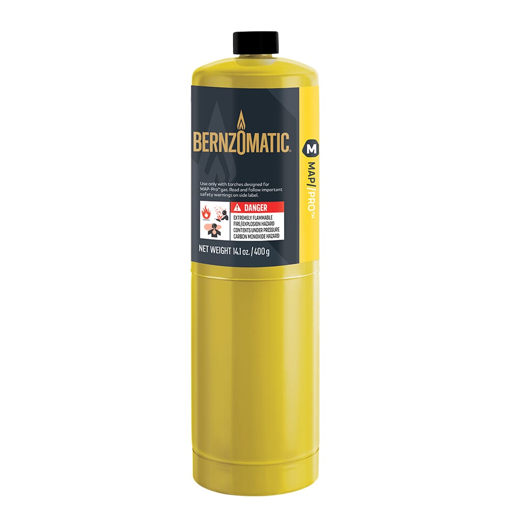 BernzOmatic MG9 Gas Cylinder MAP-Pro 400g (Yellow Cylinder)