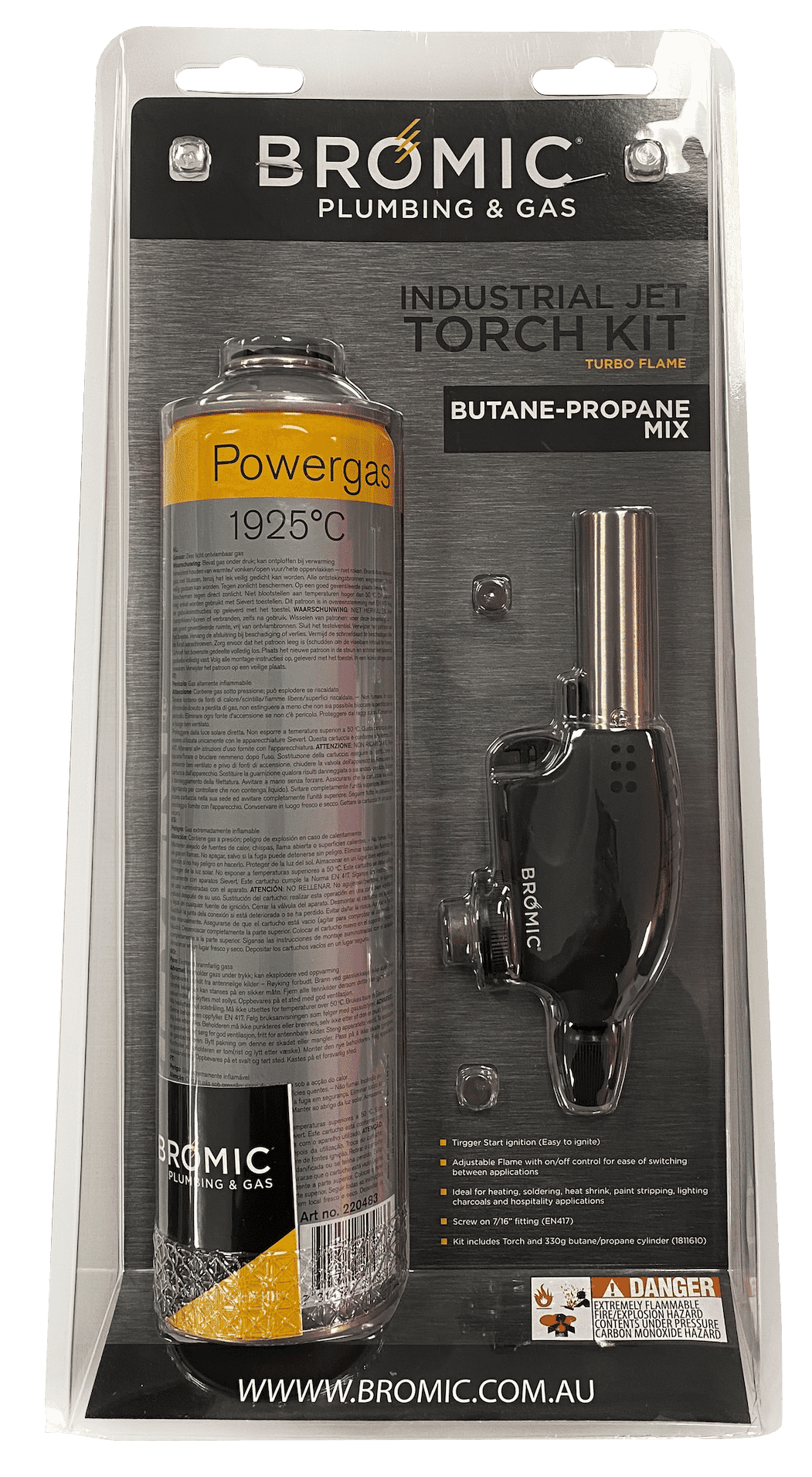 Bromic Butane Propane Industrial Jet Torch Kit