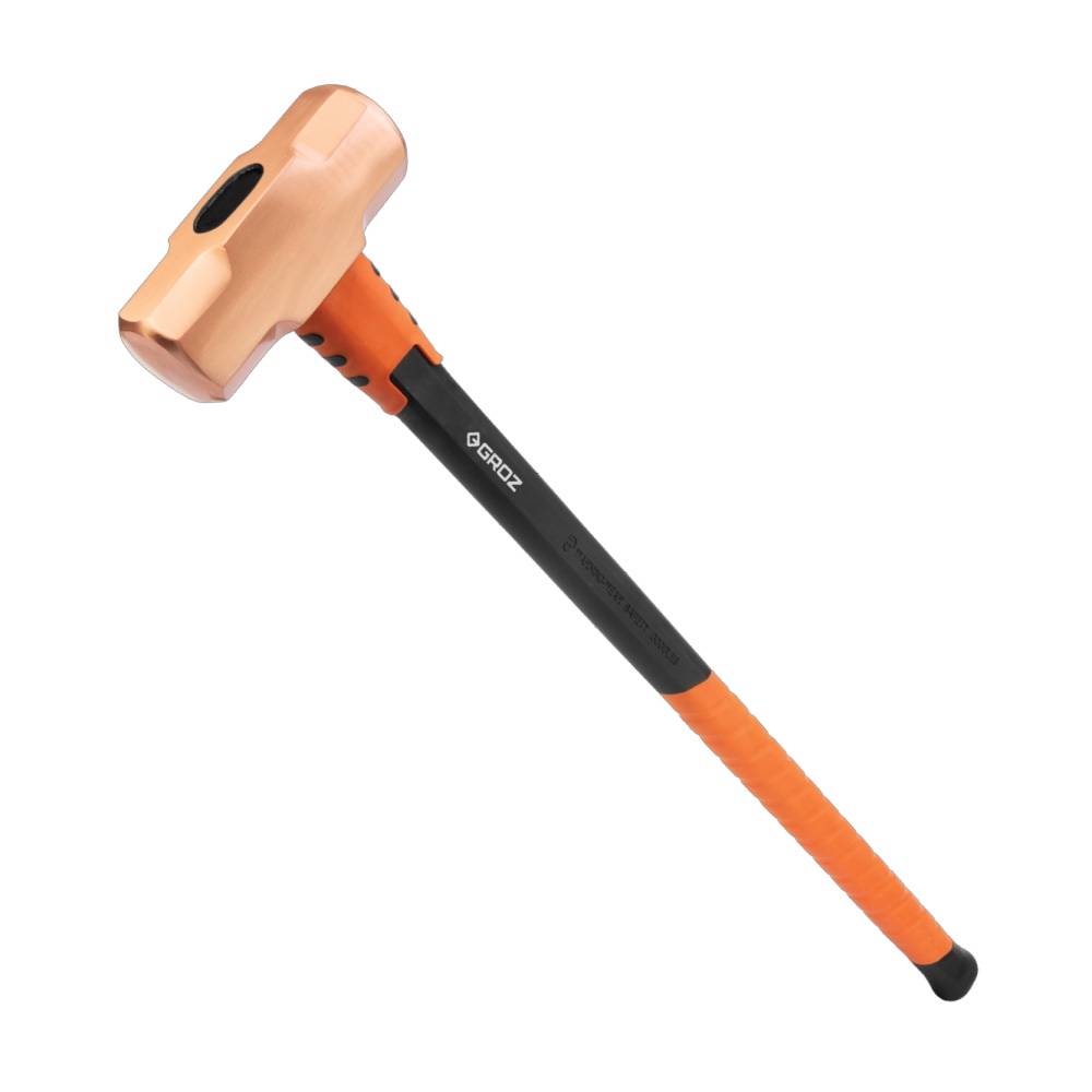 Groz Copper Head Sledge Hammer 3.6kg-Fibreglass Handle 900mm