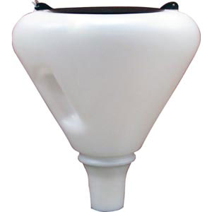 Groz Spill Proof Funnel 1.7L (205mm) C/W Wire Mesh