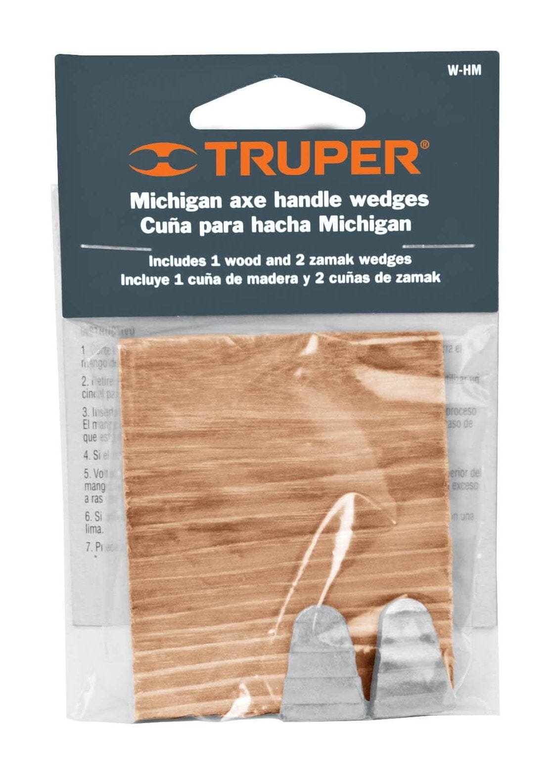 Truper Handle Repair Kit Axe - Wood & Steel Wedge W-HM