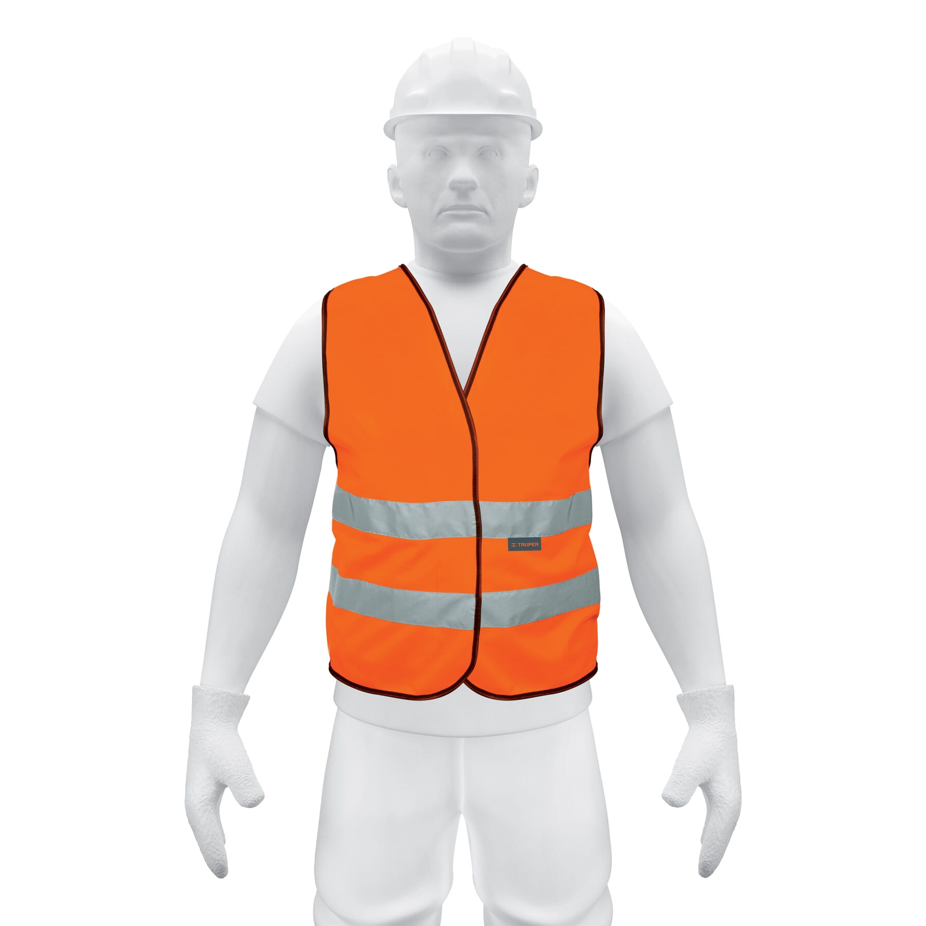 Truper Hi-Vis Vest - Day/Night Orange