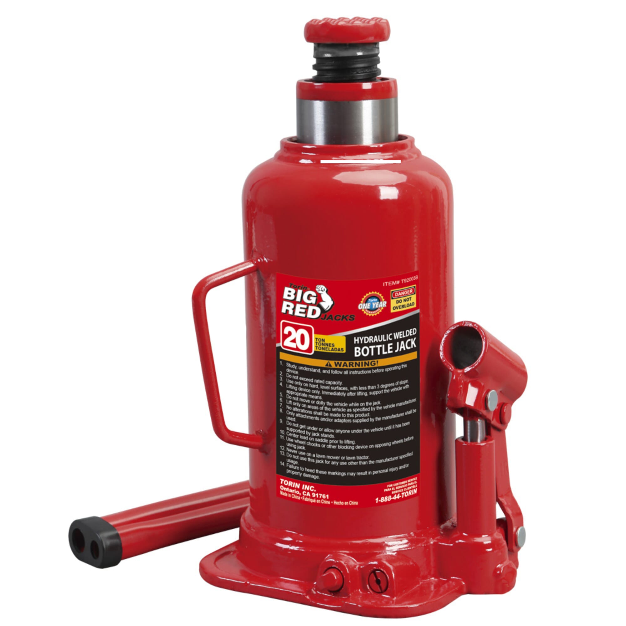 Torin - Big Red Welded Bottle Jack 20 Ton