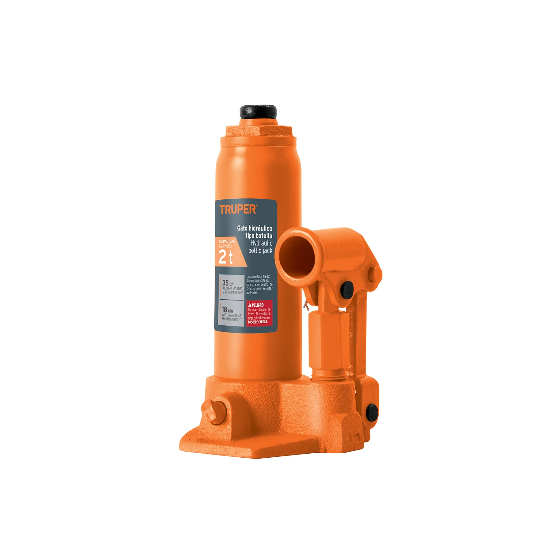 Truper Hydraulic Bottle Jack 2 Ton