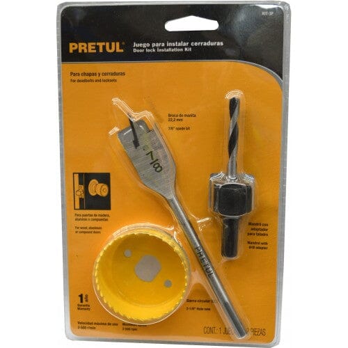 Pretul Hole Saw Set Lock Installation Kit  3-pce