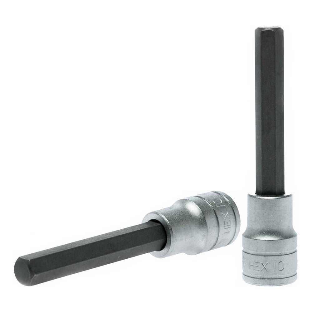 Teng 1/2in Dr. Bit Socket Hex 10mm x 100mm (L)