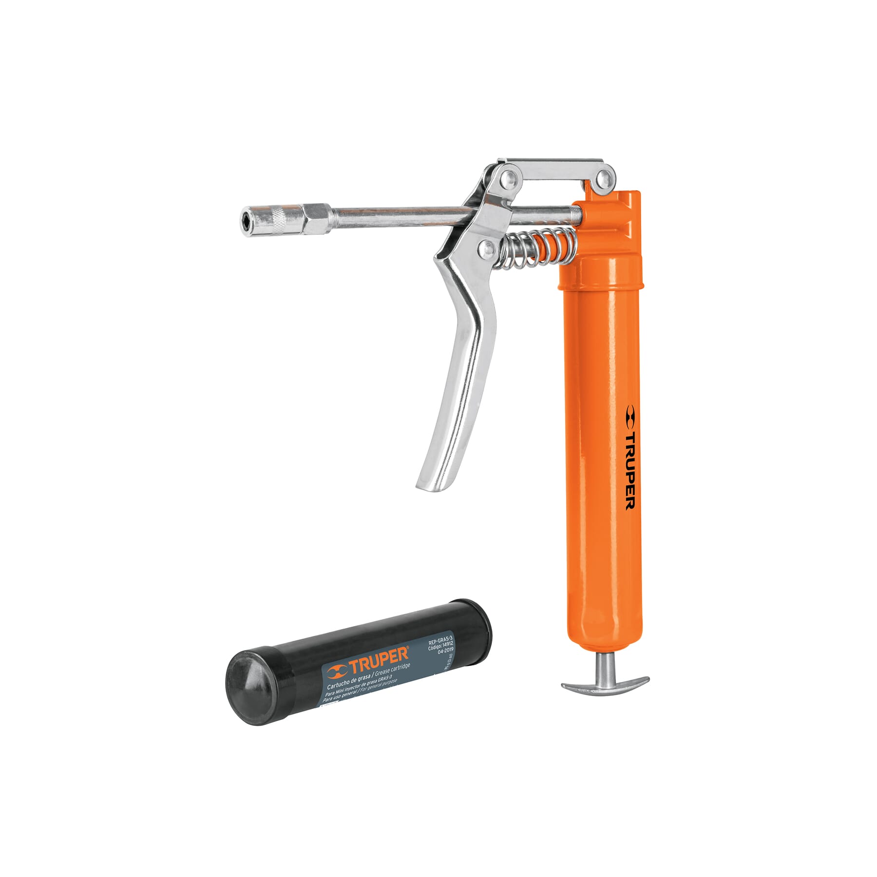 Truper Grease Gun Mini 3000psi with 85 g Cartridge