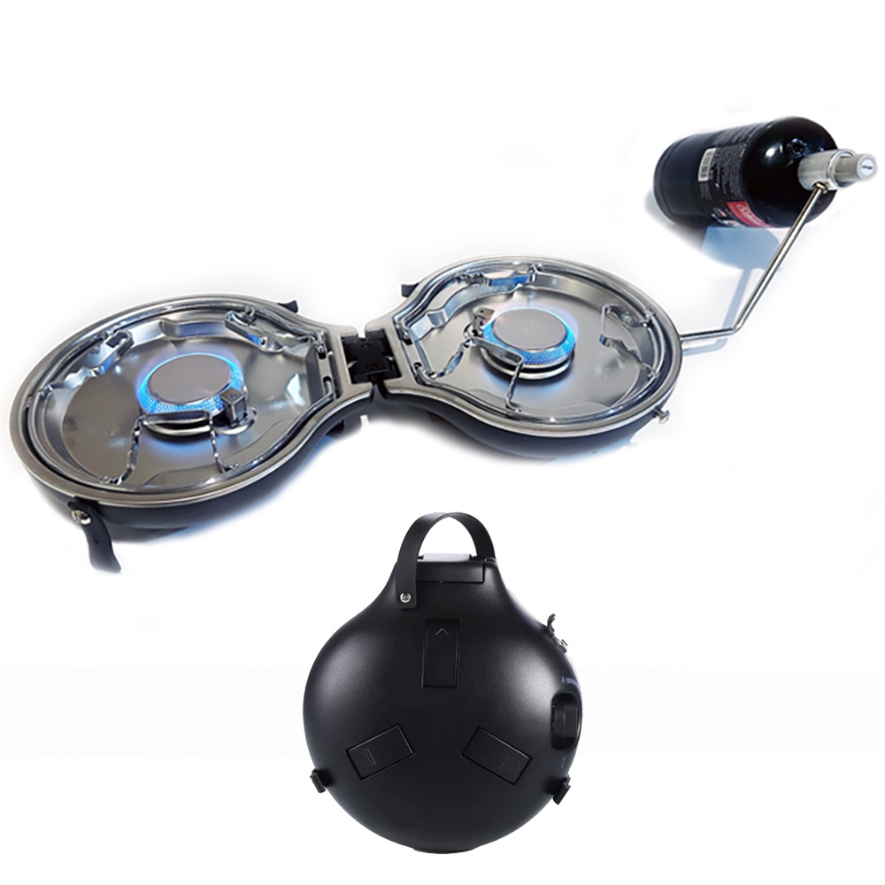 NomadiQ Professional 2 Burner Stove - Black