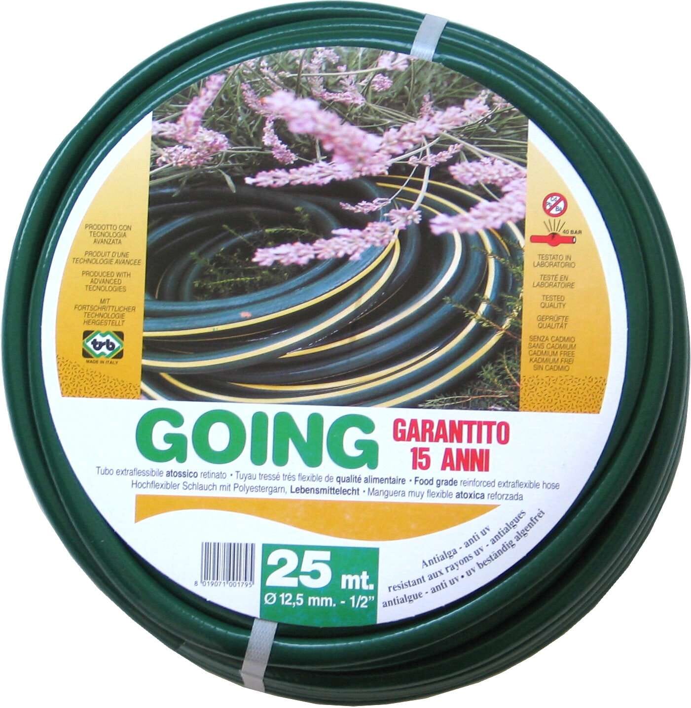 Adflex Plastic Garden Hose 12mm x 25m Going