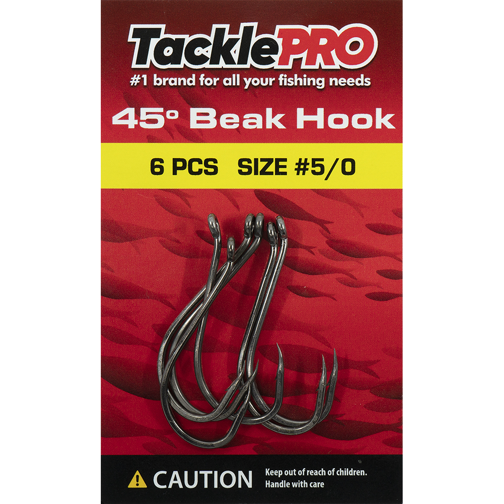 TacklePro 45deg. Beak Hook #5/0 - 6pc