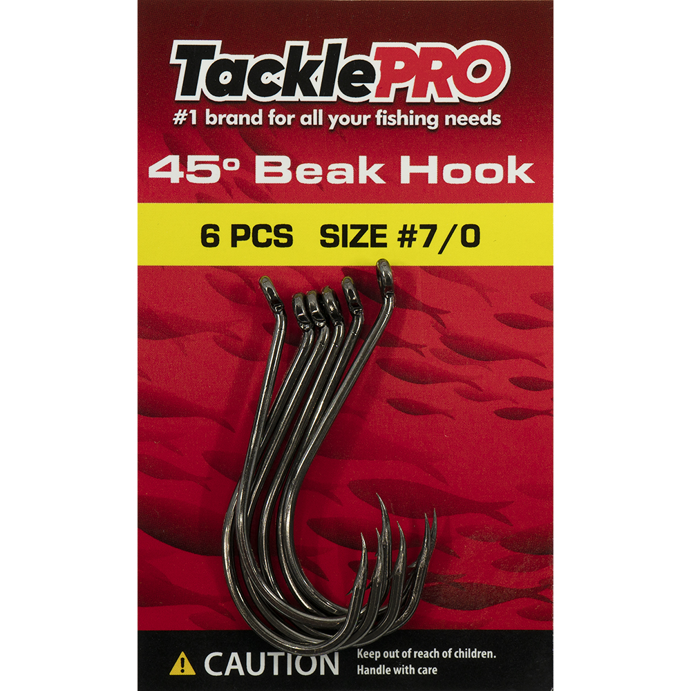 TacklePro 45deg. Beak Hook #7/0 - 6pc