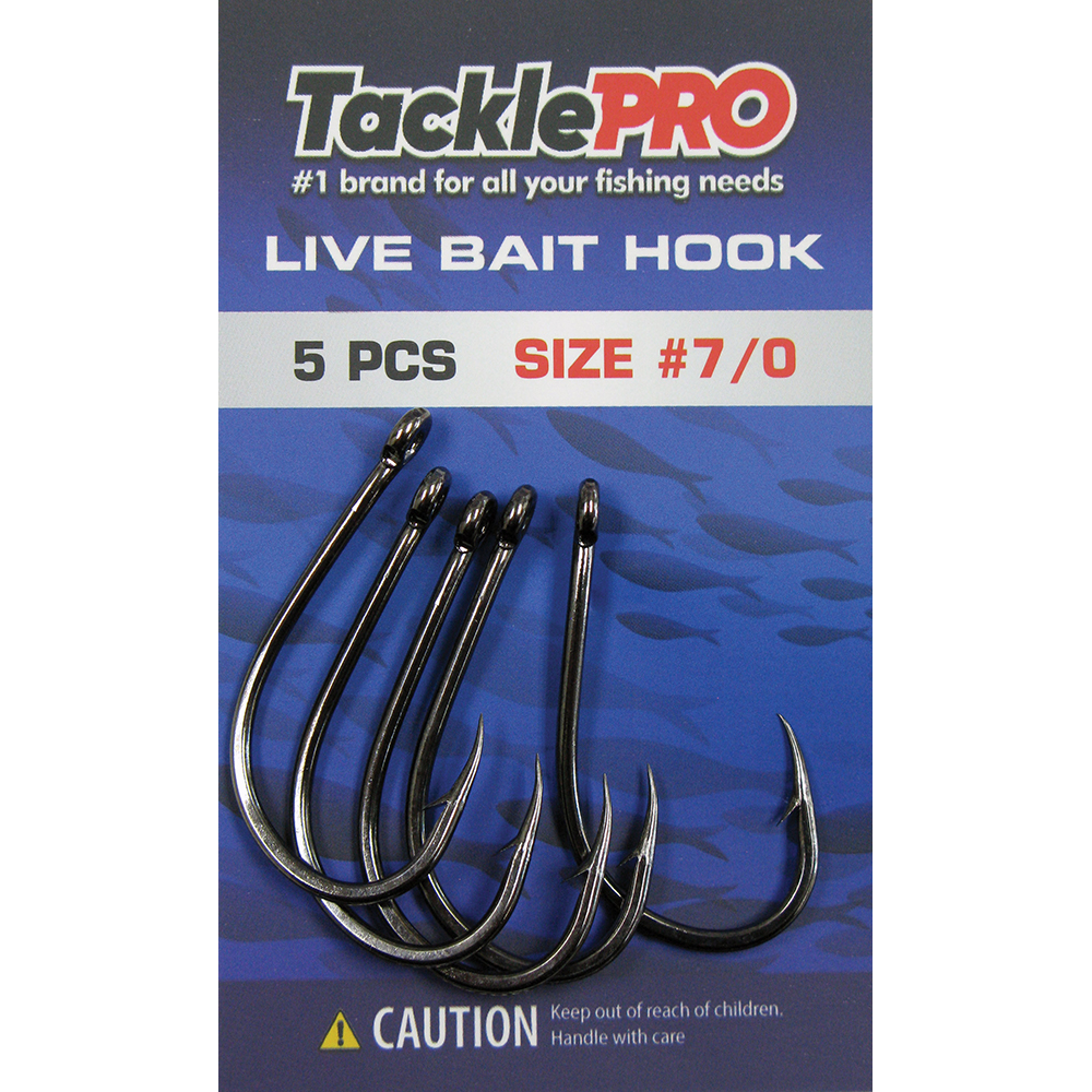TacklePro Live Bait Hook #7/0 - 5pc