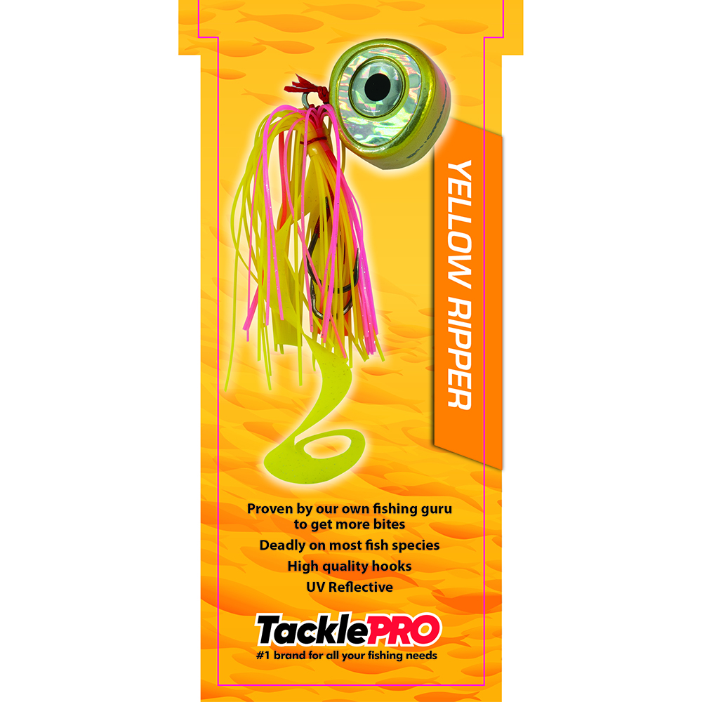 TacklePro Kabura Lure 100gm - Yellow Ripper