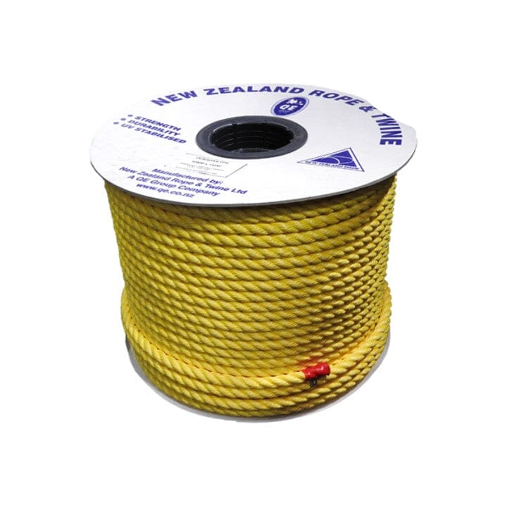 QE Rope - Yellow Polypropelene 110m Reel 12mm